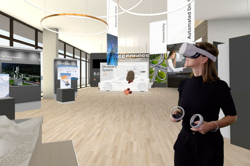 Servizi di creazione e design di ambienti virtuali, realtà virtuale VR e realtà estesa XR