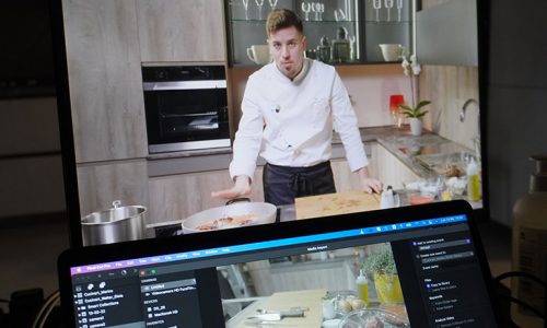 Casa di produzione video per riprese di ricette di cucina, corso online