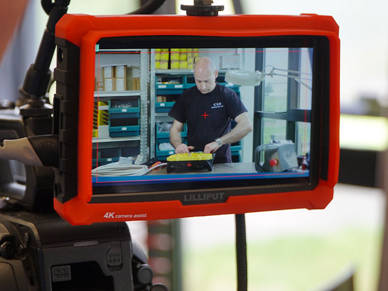 service di riprese e operatori video per tutorial, corso e ispezioni
